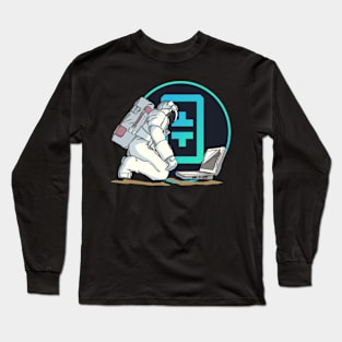 Theta Crypto Link coin Crytopcurrency Long Sleeve T-Shirt